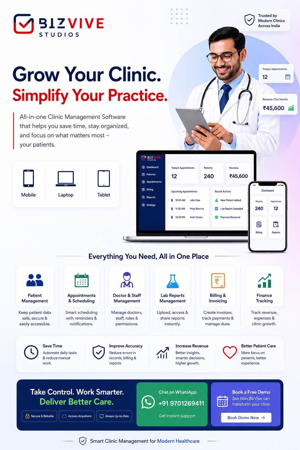 BizVive Clinical Dashboard